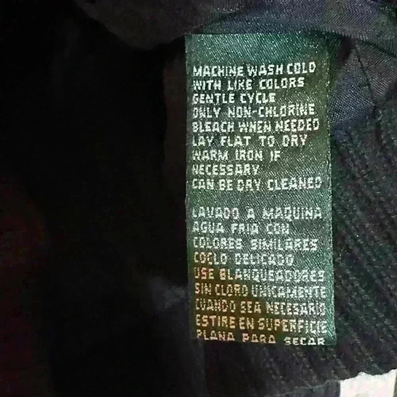 VNTG Lauren Ralph Lauren Black Corduroy full zip jacket sweater sleeves … - Picture 4 of 6